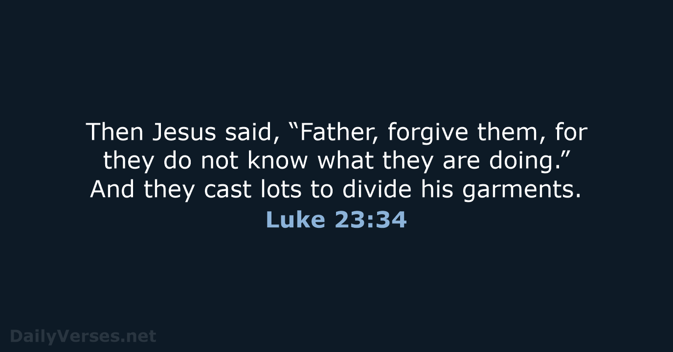 Luke 23:34 - NCB