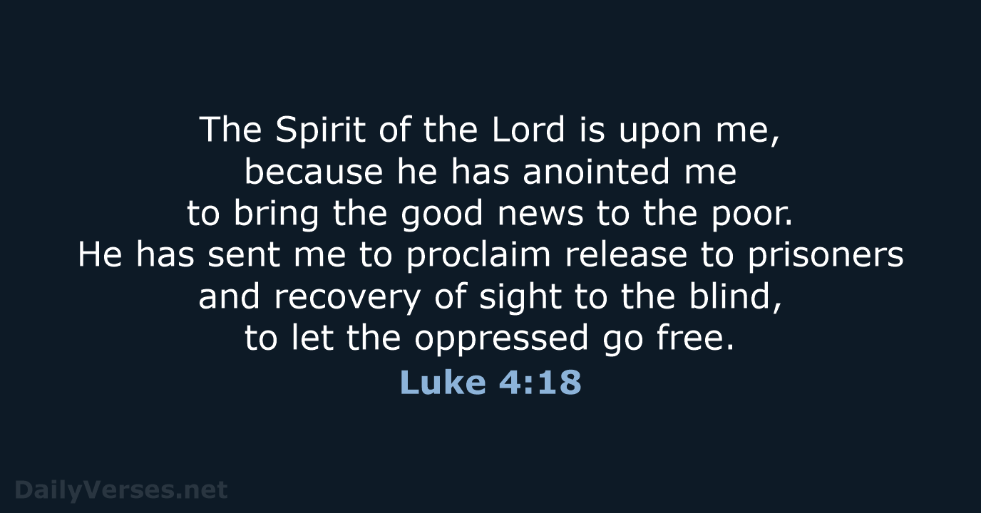 Luke 4:18 - NCB