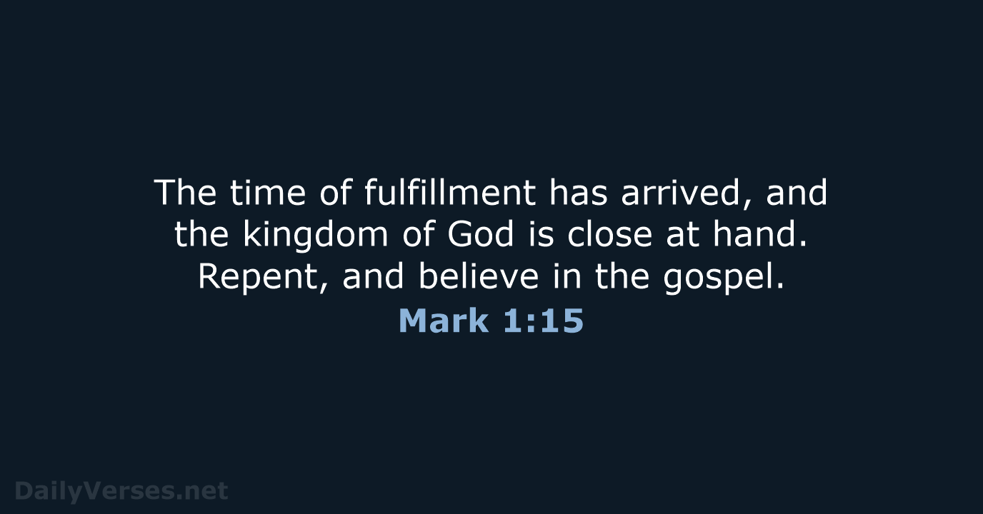 Mark 1:15 - NCB
