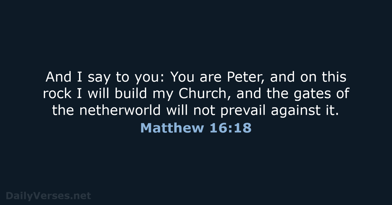 Matthew 16:18 - NCB