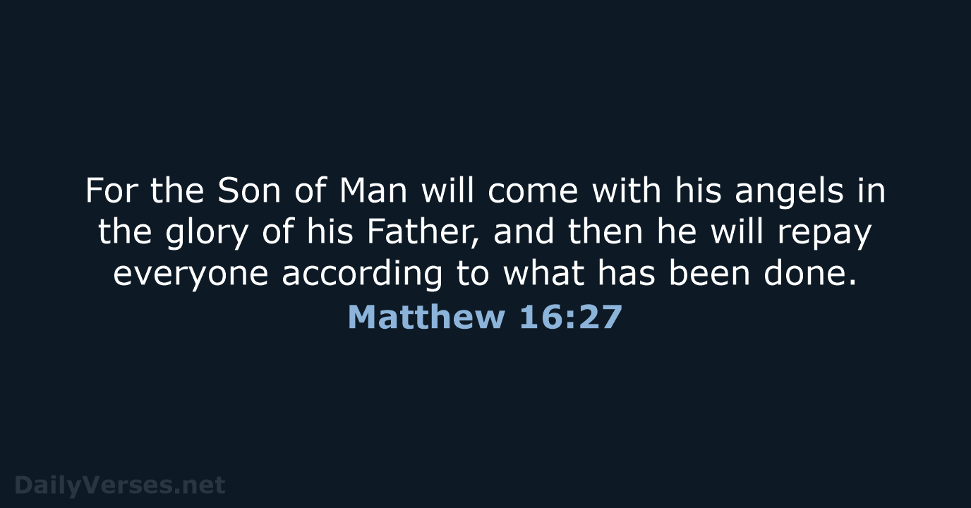 Matthew 16:27 - NCB