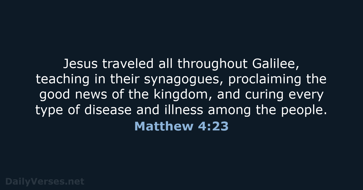 Matthew 4:23 - NCB