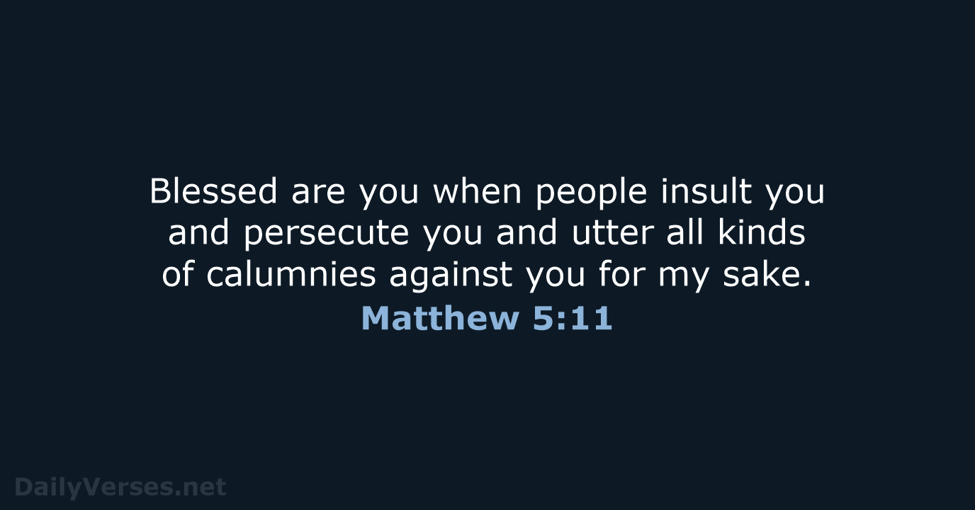 Matthew 5:11 - NCB