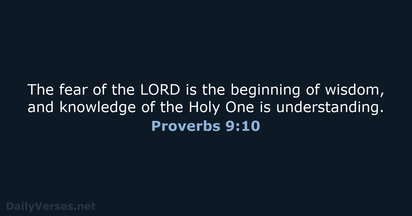 Proverbs 9:10 - NCB