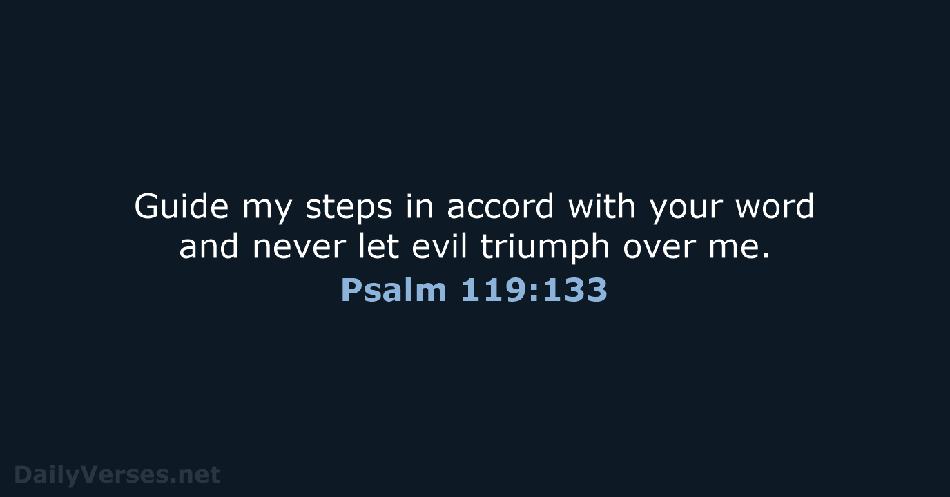 Psalm 119:133 - NCB