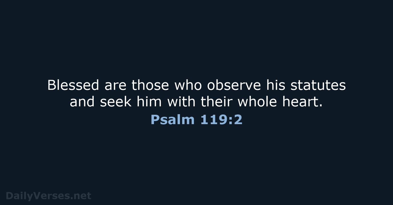 Psalm 119:2 - NCB