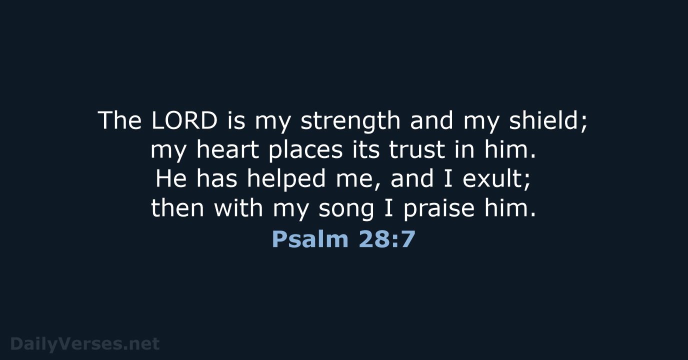 Psalm 28:7 - NCB