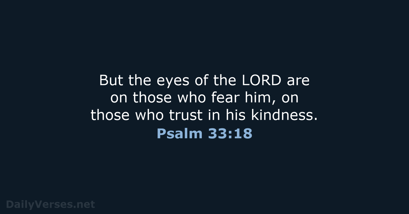Psalm 33:18 - NCB