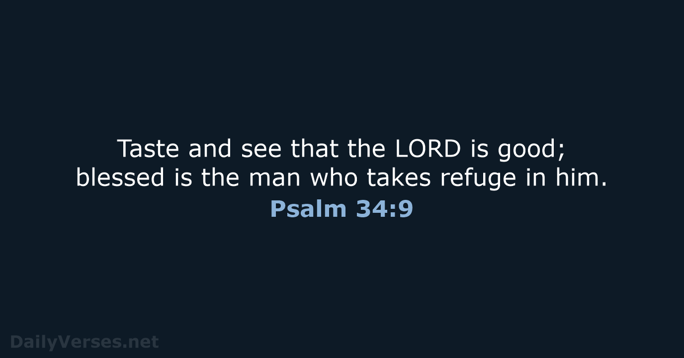 Psalm 34:9 - NCB