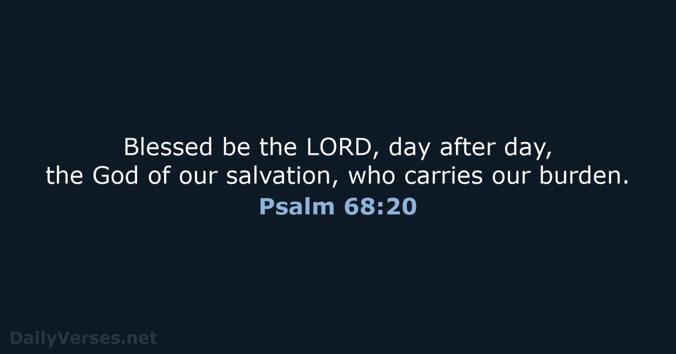 Psalm 68:20 - NCB