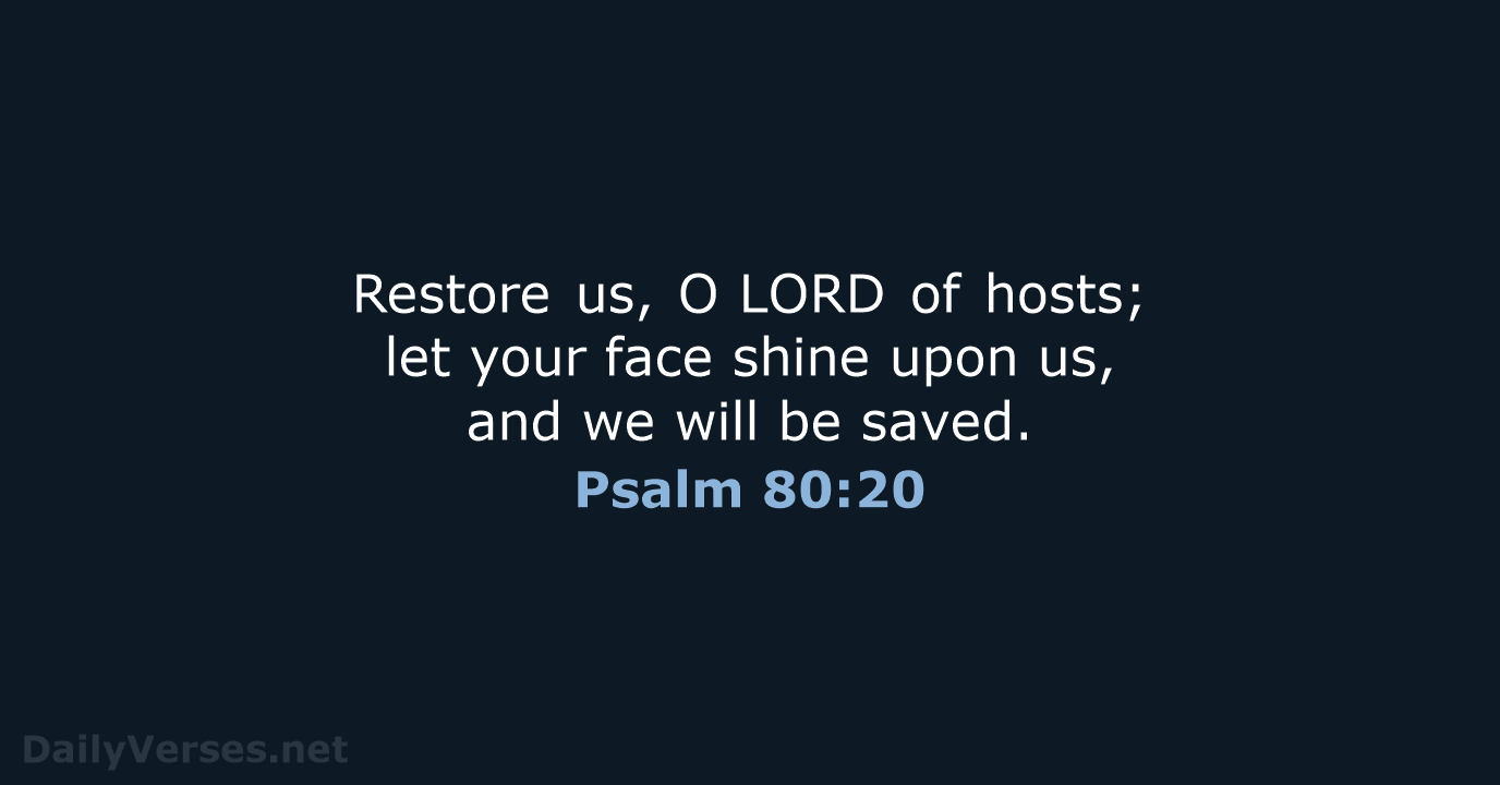 Psalm 80:20 - NCB