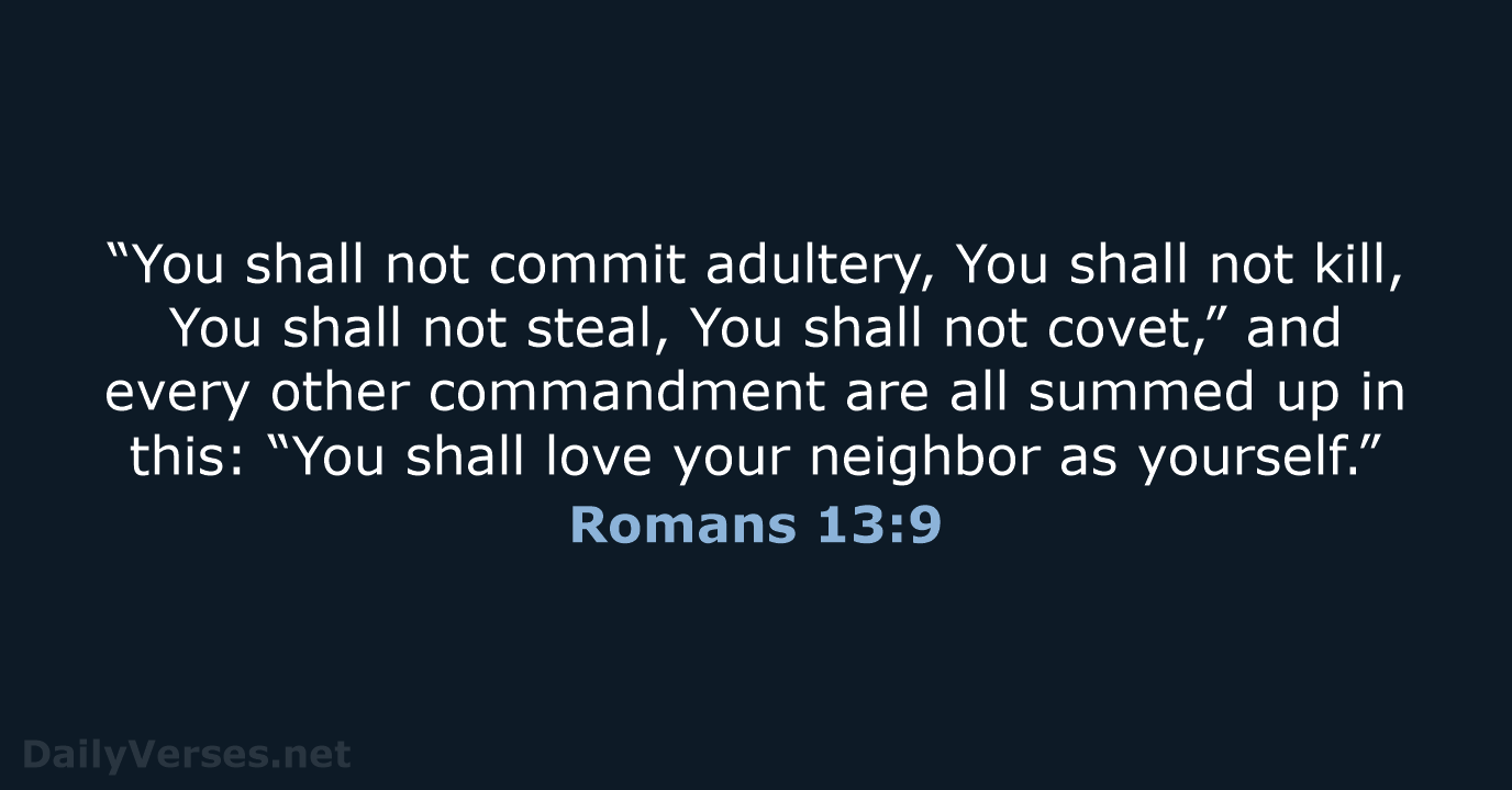 Romans 13:9 - NCB