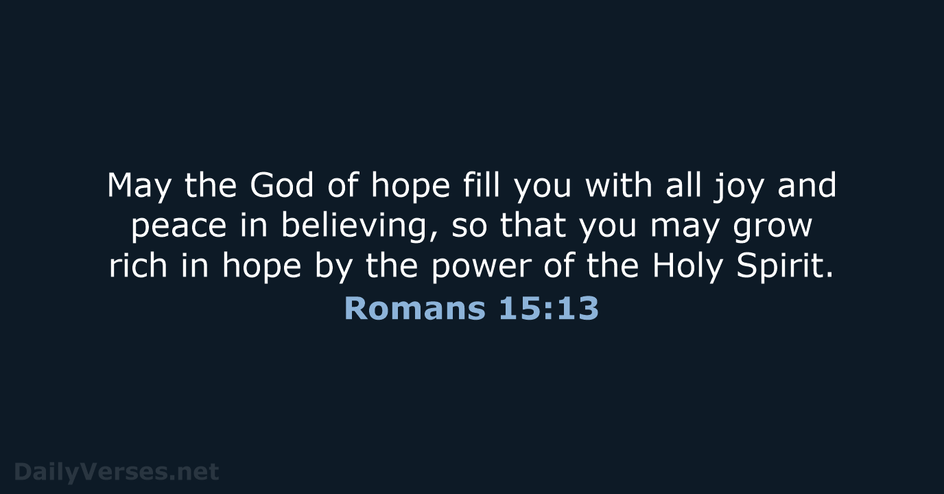 Romans 15:13 - NCB
