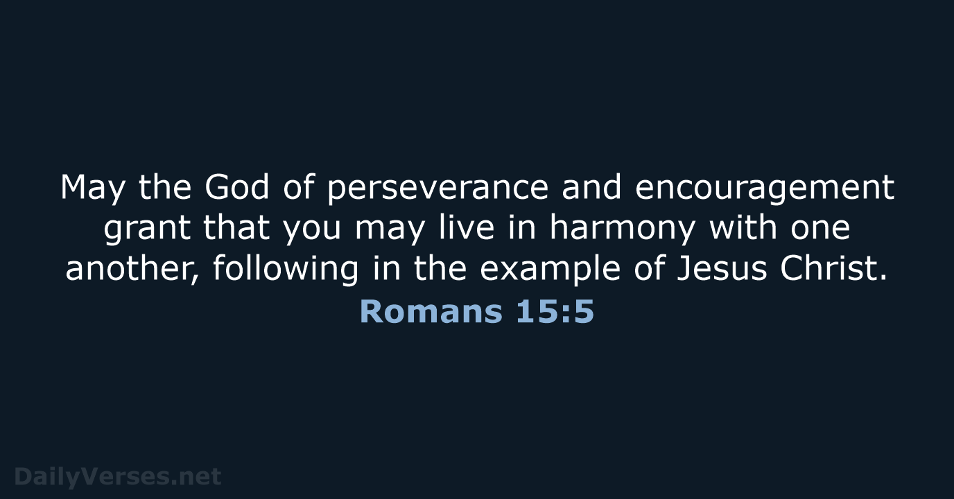 Romans 15:5 - NCB