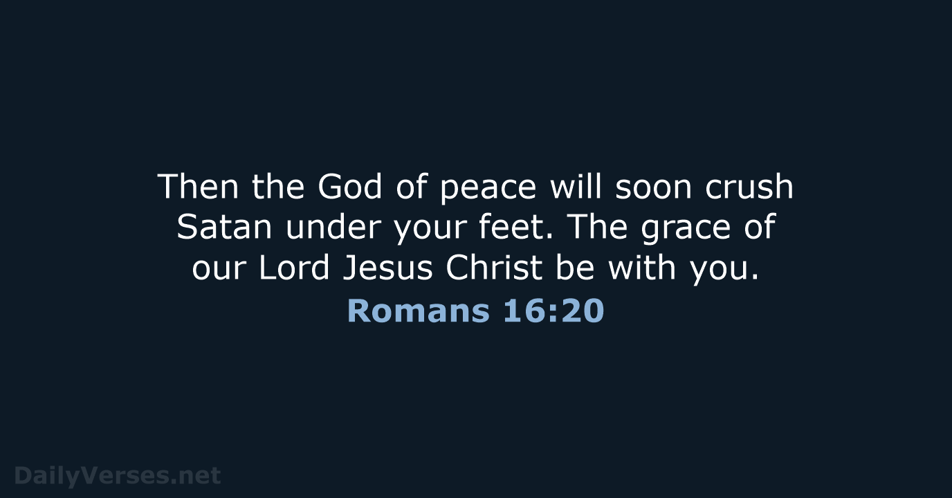 Romans 16:20 - NCB