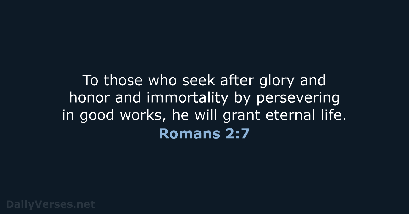 Romans 2:7 - NCB