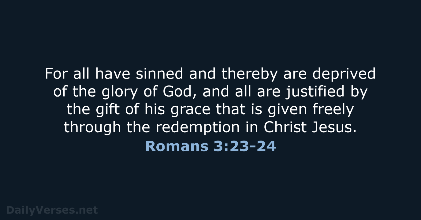 Romans 3:23-24 - NCB