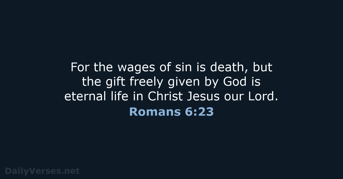 Romans 6:23 - NCB