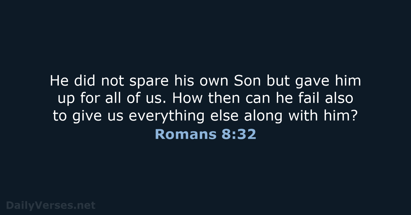 Romans 8:32 - NCB