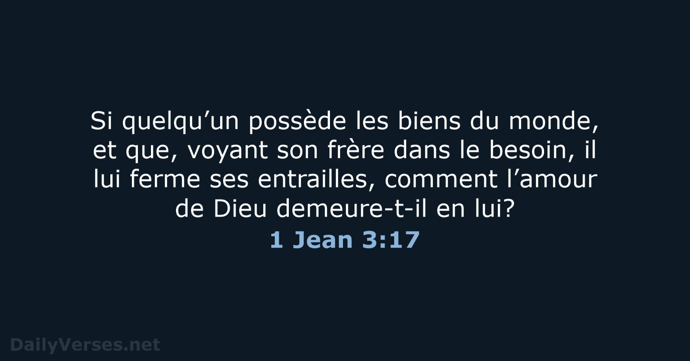1 Jean 3:17 - NEG79