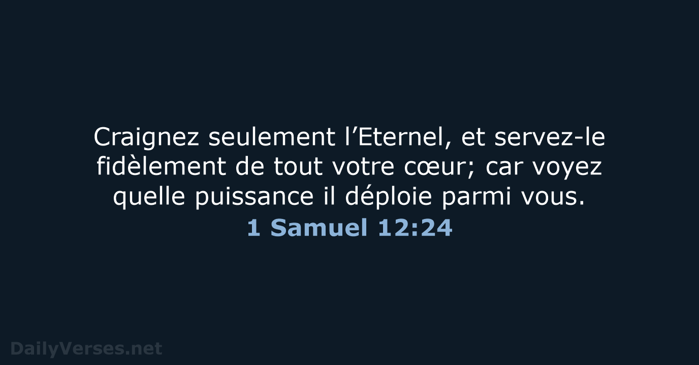 1 Samuel 12:24 - NEG79
