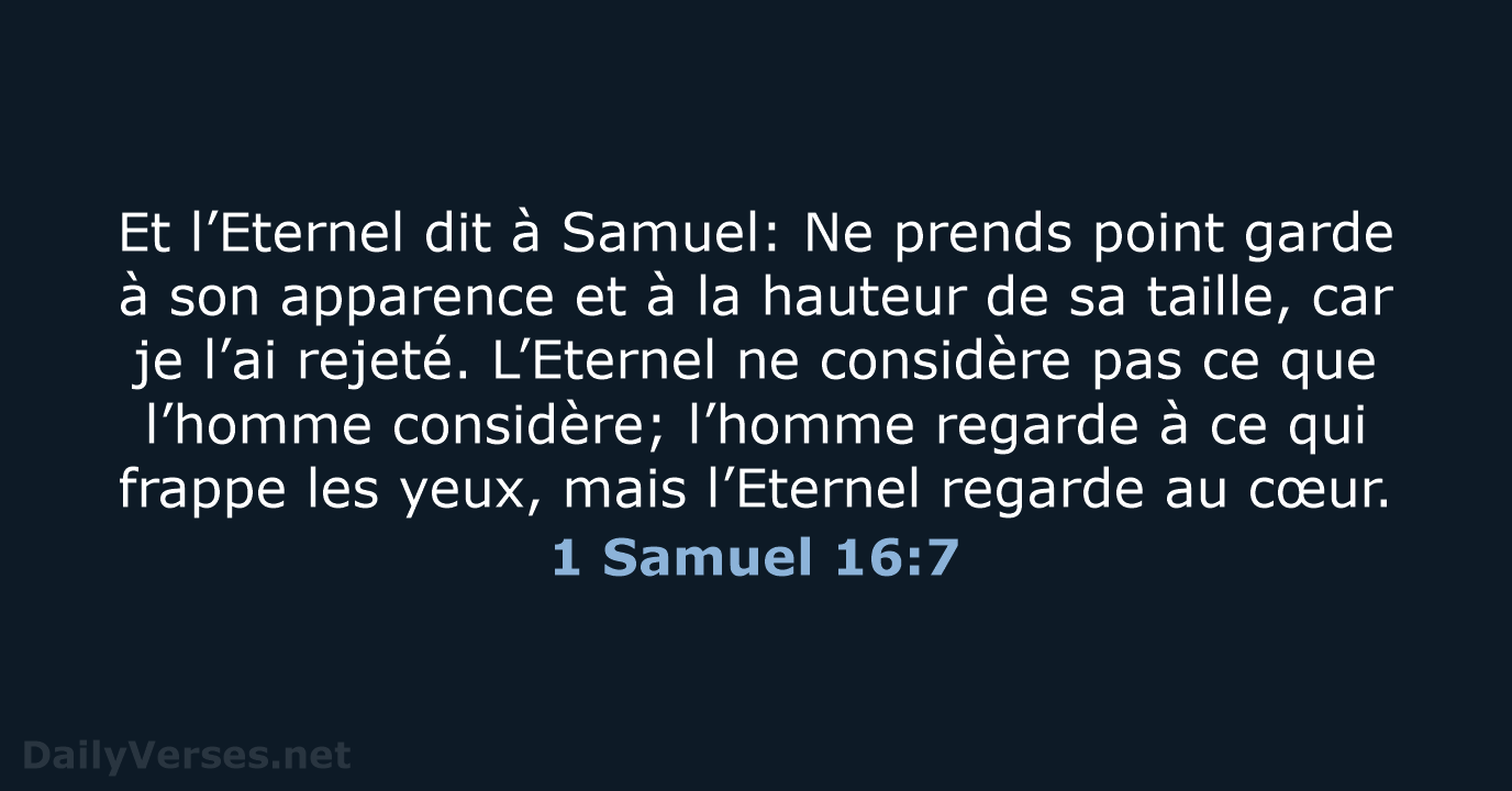 1 Samuel 16:7 - NEG79