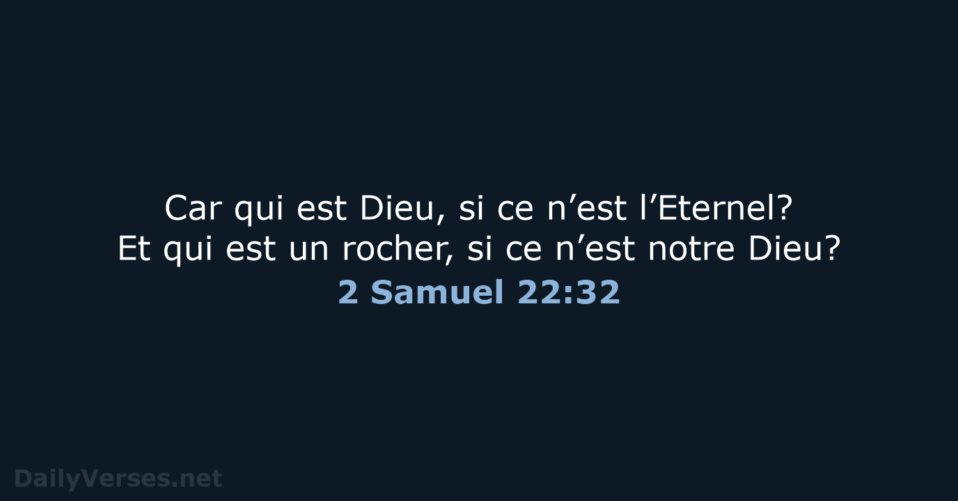 2 Samuel 22:32 - NEG79