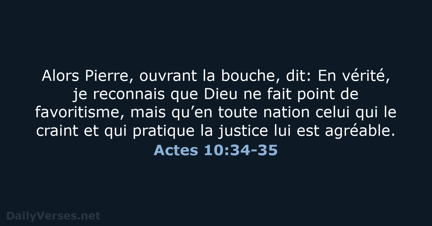 Actes 10:34-35 - NEG79