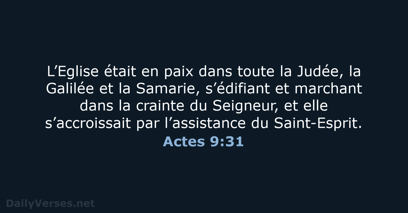 Actes 9:31 - NEG79