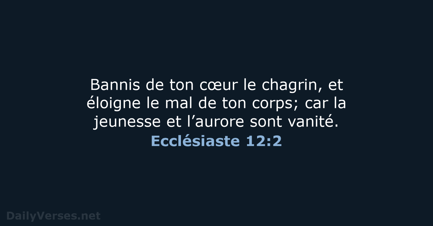 Ecclésiaste 12:2 - NEG79