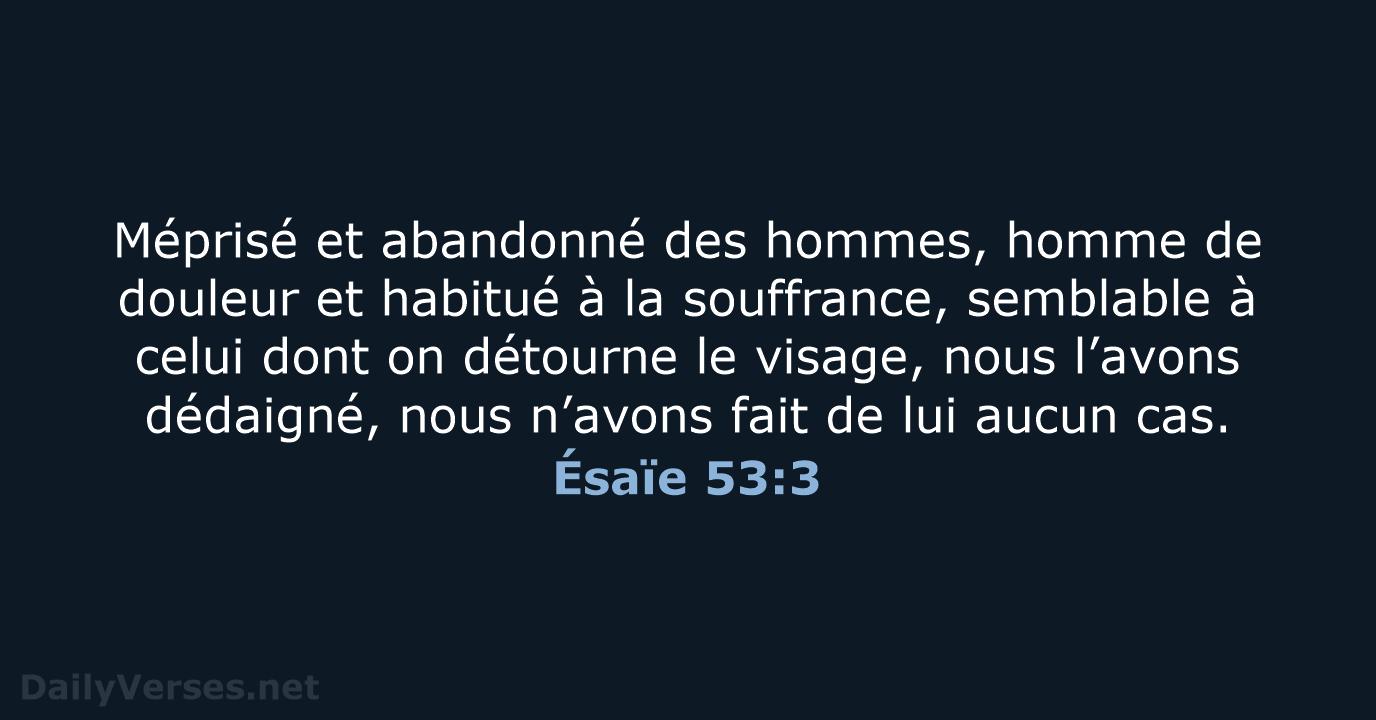 Ésaïe 53:3 - NEG79