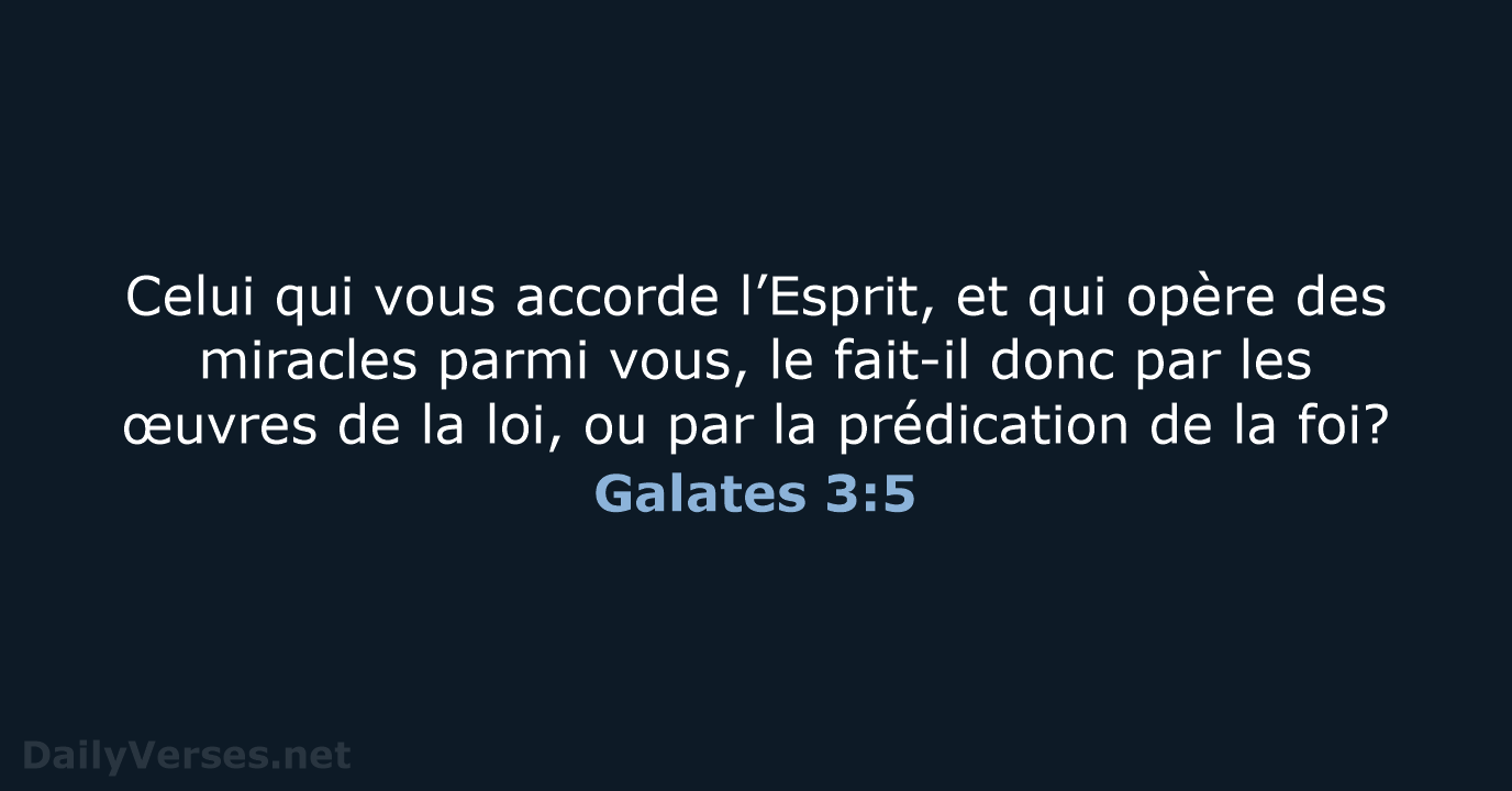 Galates 3:5 - NEG79