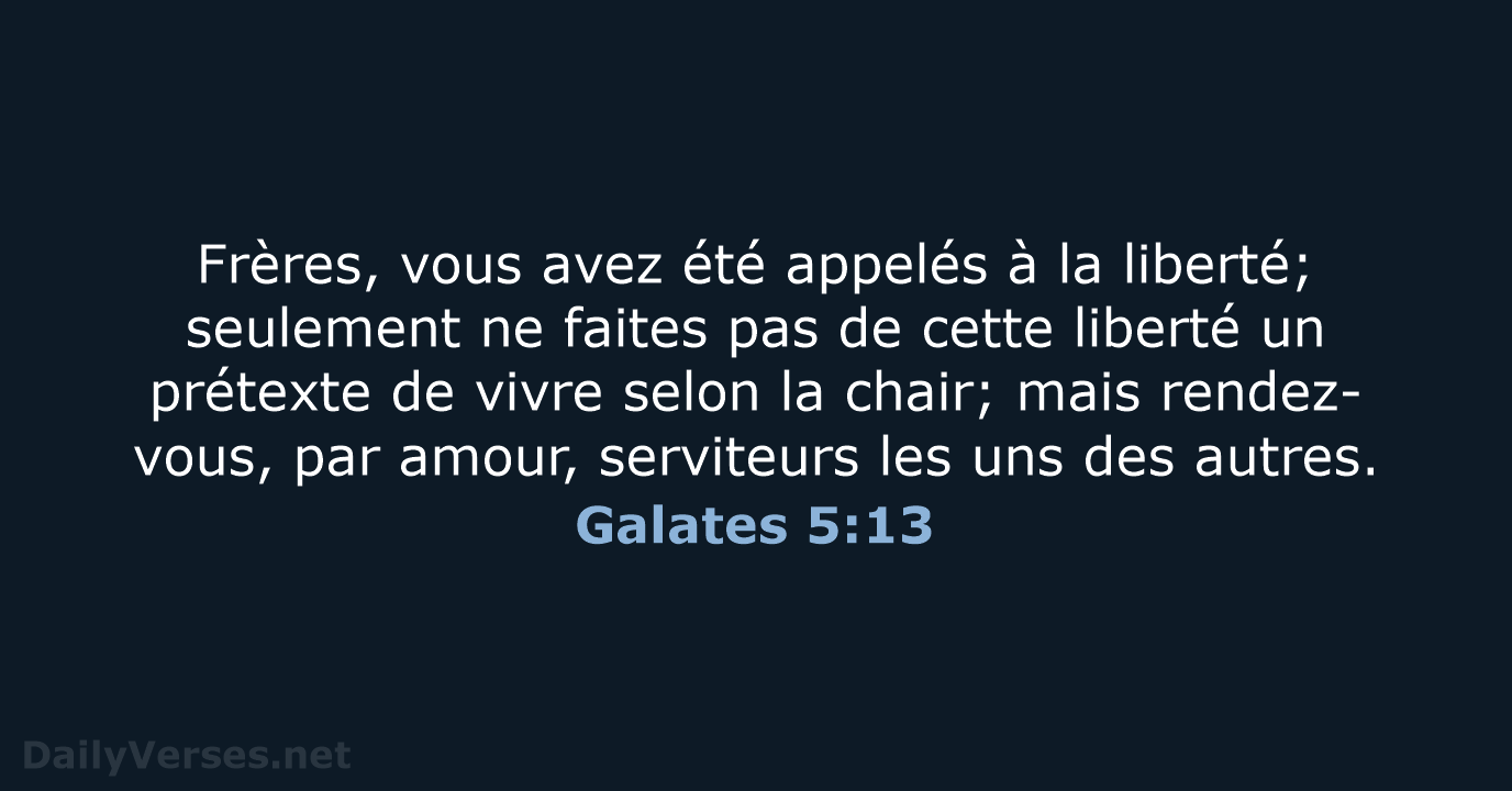 Galates 5:13 - NEG79