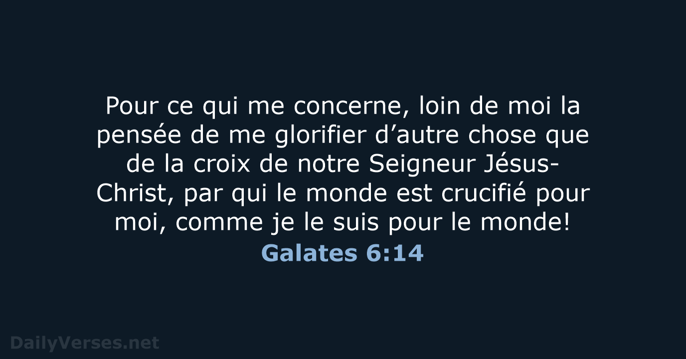 Galates 6:14 - NEG79