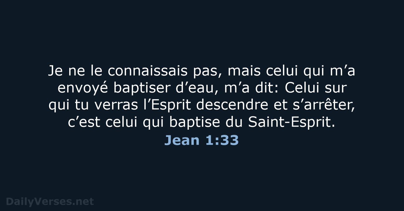 Jean 1:33 - NEG79