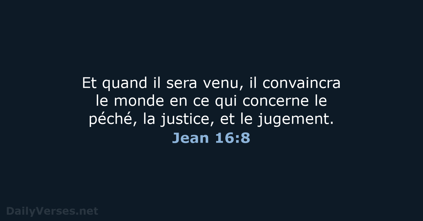 Jean 16:8 - NEG79