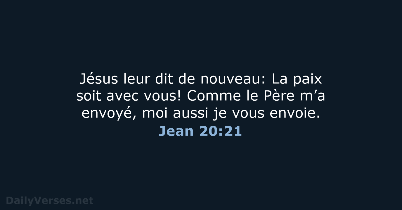 Jean 20:21 - NEG79
