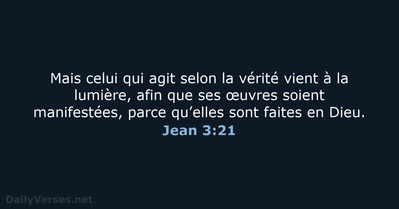 Jean 3:21 - NEG79
