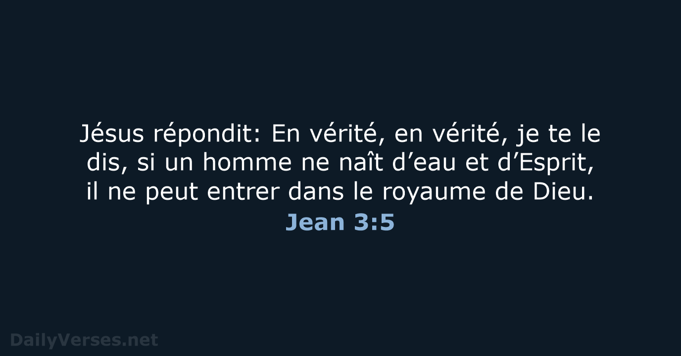 Jean 3:5 - NEG79