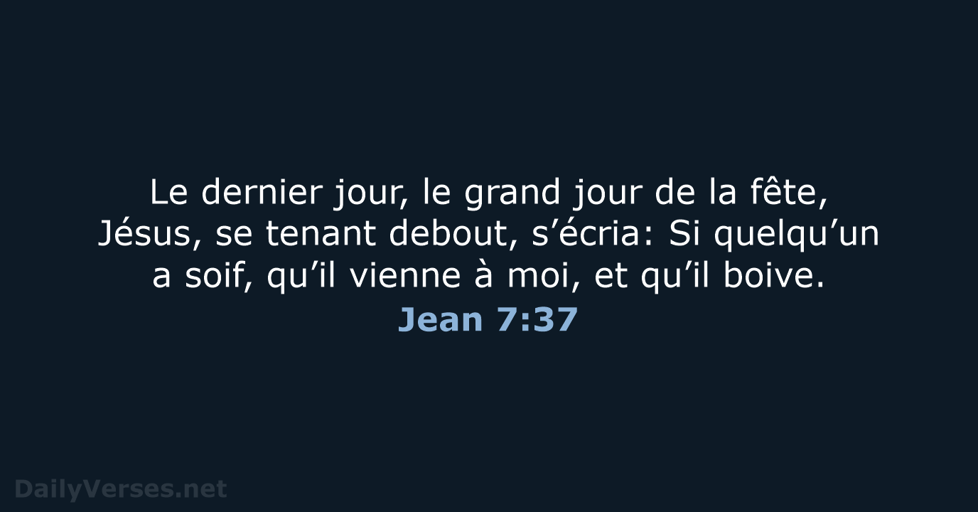 Jean 7:37 - NEG79