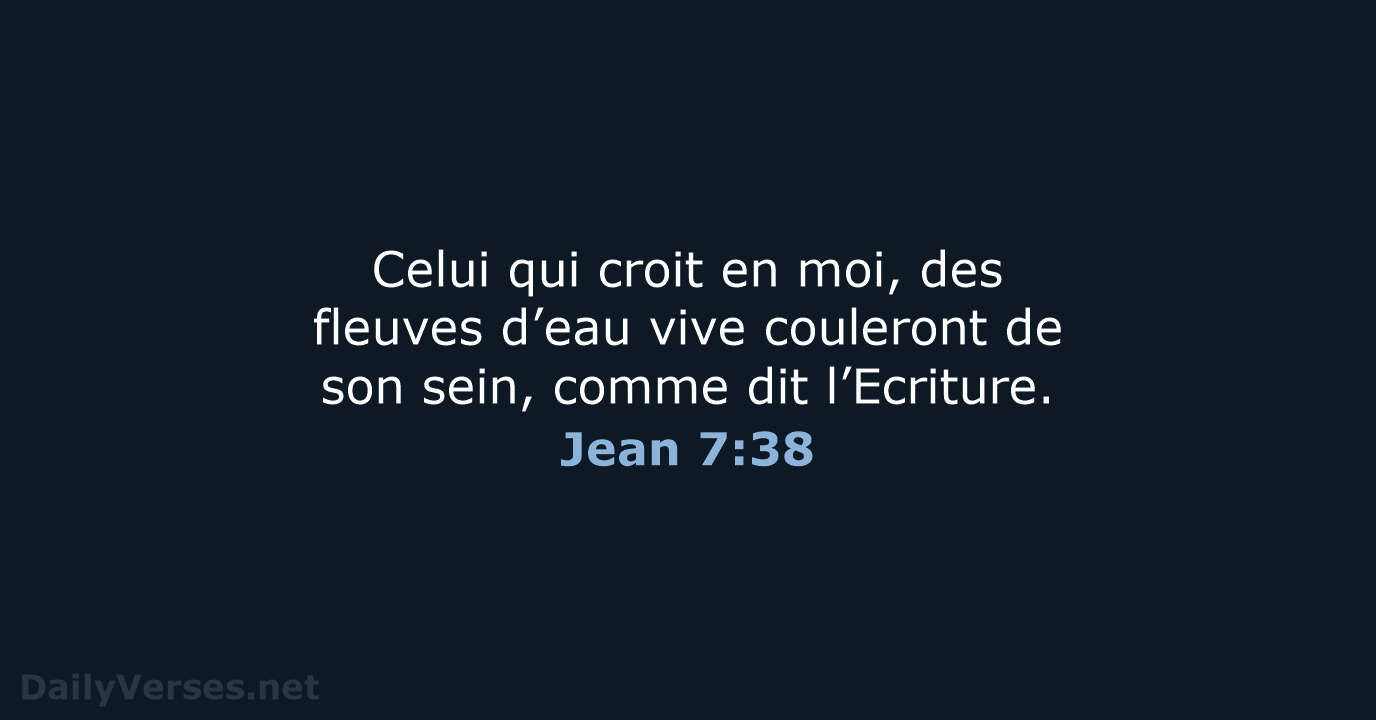 Jean 7:38 - NEG79