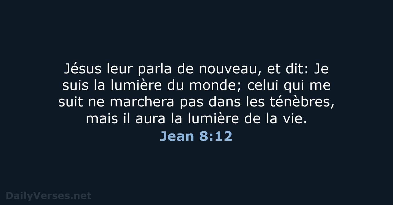 Jean 8:12 - NEG79