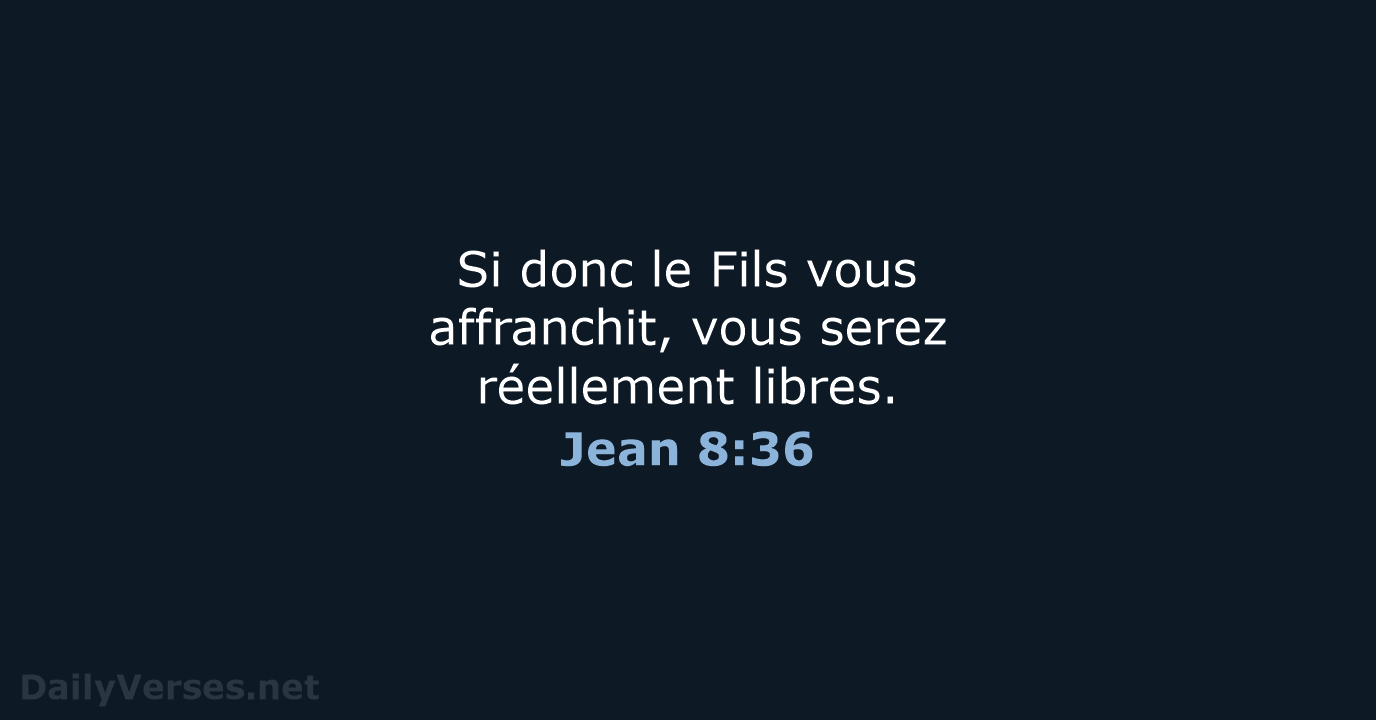 Jean 8:36 - NEG79