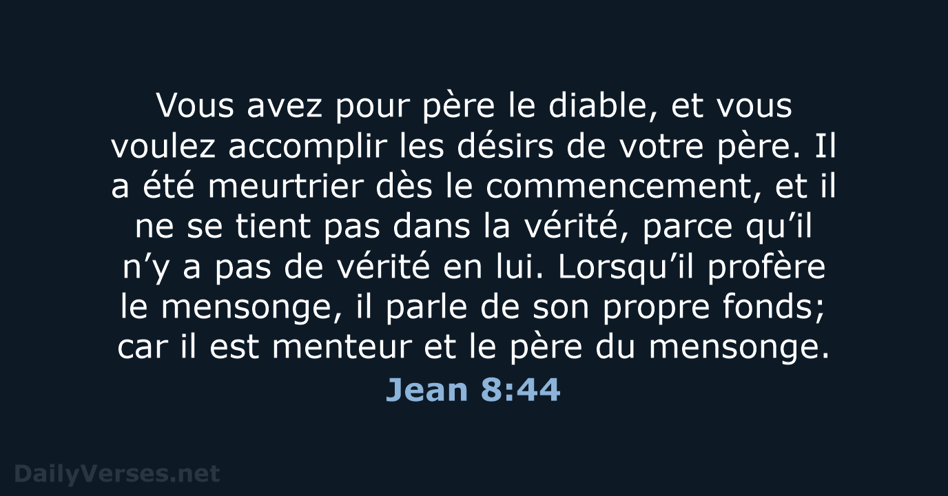 Jean 8:44 - NEG79