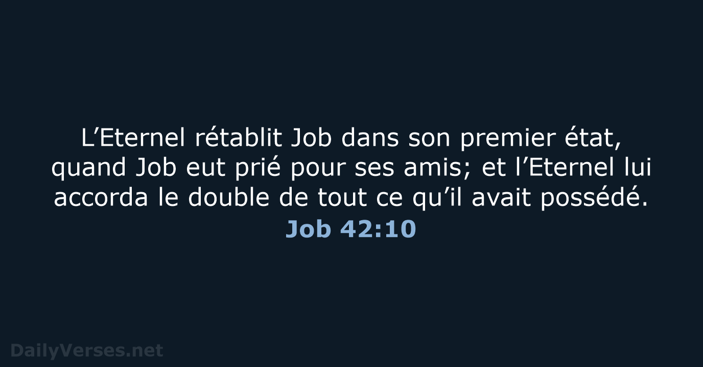 Job 42:10 - NEG79
