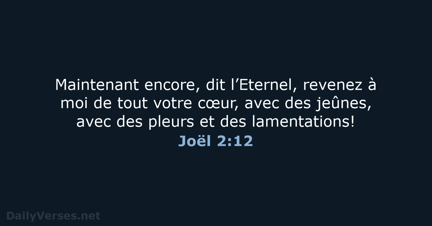 Joël 2:12 - NEG79