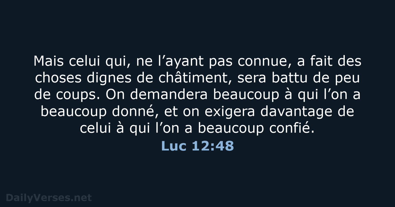 Luc 12:48 - NEG79