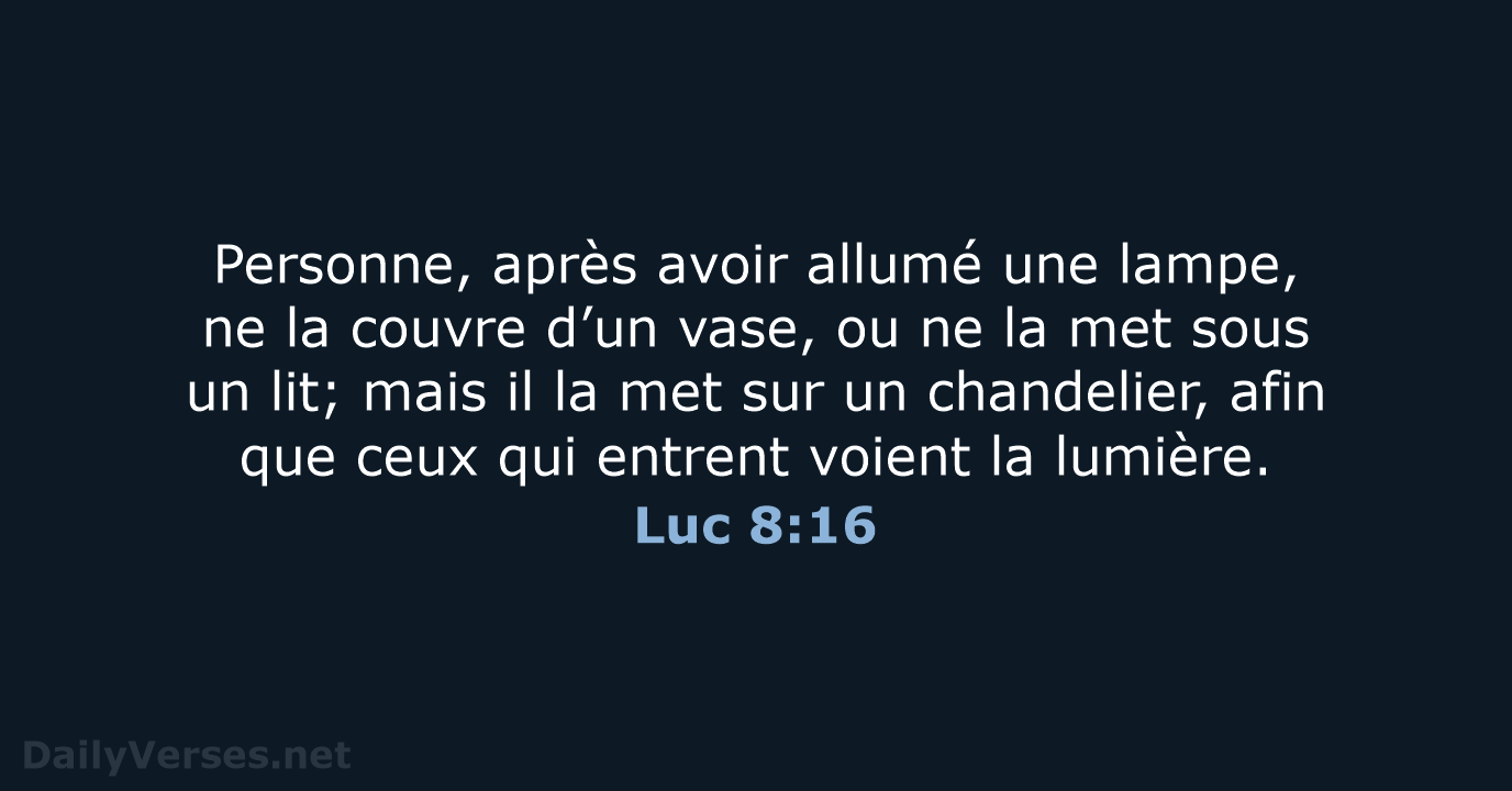 Luc 8:16 - NEG79