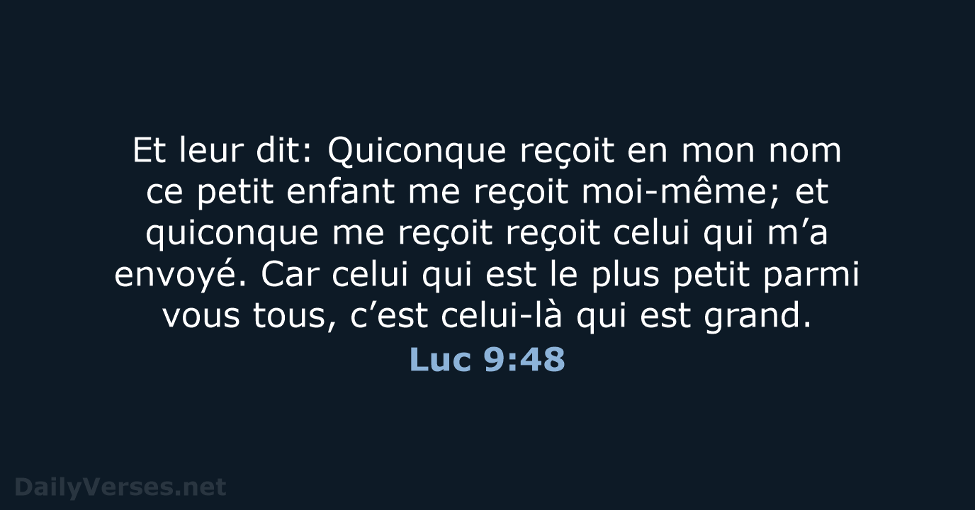 Luc 9:48 - NEG79