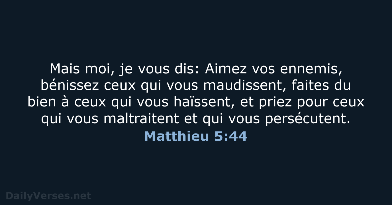 Matthieu 5:44 - NEG79